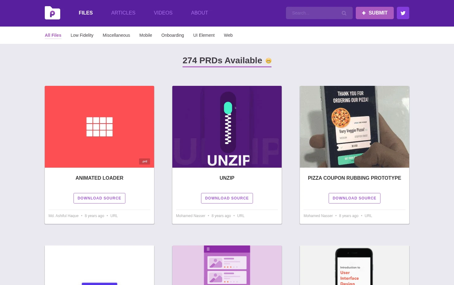 Principle Repo 页面快照